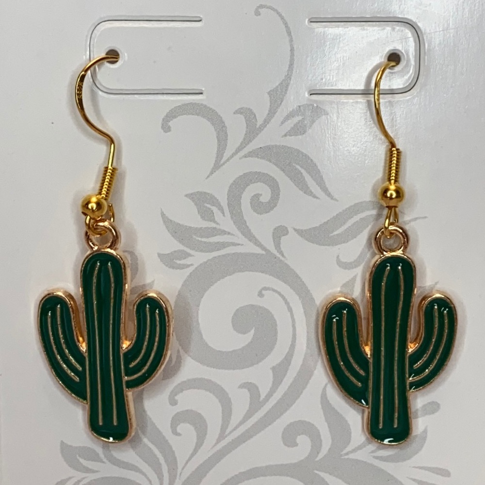 Cacti Dessert Theme Dangling Earring